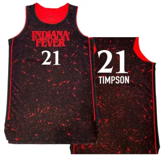 Men's Indiana Fever Makayla Timpson Rebel Edition Victory Black 2021 Jersey