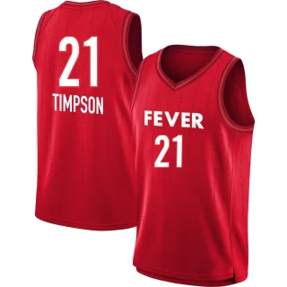 Men's Indiana Fever Makayla Timpson Rebel Edition Victory Red 2023 Jersey
