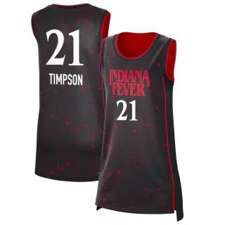 Women's Indiana Fever Makayla Timpson Rebel Edition Victory Black 2021 Jersey