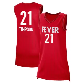 Women's Indiana Fever Makayla Timpson Rebel Edition Victory Red 2023 Jersey