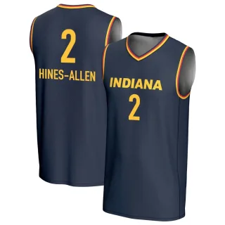 Youth Indiana Fever Myisha Hines-Allen Replica Navy Lightweight Jersey